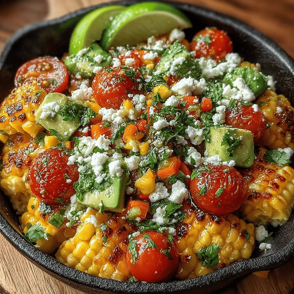 What makes the Sunny Delight Sweet Corn Salad irresistible is not just its flavor but also its health benefits. Sweet corn, the star of this dish, is a great source of dietary fiber, vitamins B and C, and essential minerals like magnesium and potassium. These nutrients contribute to heart health, improved digestion, and overall well-being. Additionally, the use of seasonal produce enhances the salad's flavor profile. Ingredients like cherry tomatoes and bell peppers are at their peak during summer, providing the freshest taste that’s hard to replicate with out-of-season produce.