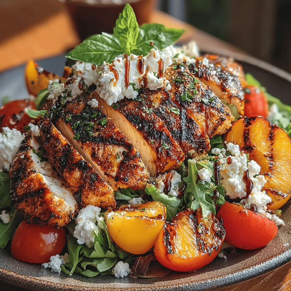 Grilled Peach Chicken Salad Recipe