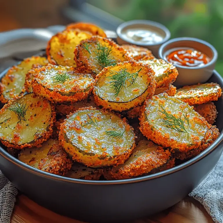The air frying method is a game changer for achieving that perfect crispiness without the excess oil of traditional frying. Here’s how to master the air frying technique for your Crispy Dill Delight pickle chips.