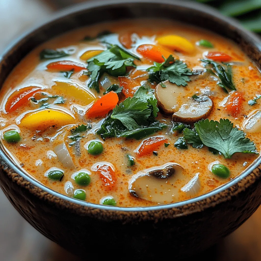 Thai cuisine is celebrated globally for its intricate balance of flavors, featuring a harmonious blend of sweet, salty, sour, and spicy elements. This culinary tradition draws inspiration from a variety of regional ingredients and cooking techniques, resulting in dishes that burst with vibrant tastes and aromas. Among the many treasures of Thai cooking, one dish stands out for its rich, comforting qualities: the creamy Thai coconut soup. This delectable concoction is not only a feast for the senses but also a versatile option that caters to various dietary preferences, making it a favorite among food lovers.