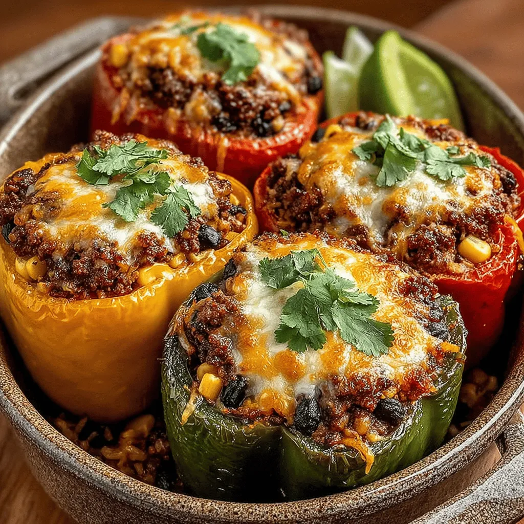 When it comes to satisfying meals that are both delicious and nutritious, Taco-Stuffed Bell Peppers are a standout choice. This dish combines the beloved flavors of taco night with the wholesome goodness of fresh vegetables, creating a perfect blend of taste and health. Not only are these stuffed peppers visually appealing, making them great for entertaining, but they are also incredibly versatile, accommodating a variety of dietary preferences. Whether you prefer ground beef, turkey, or a vegetarian option, this recipe allows you to tailor it to your liking while ensuring a hearty and fulfilling meal.