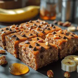 In the quest for healthy yet satisfying snacks or desserts, the Choco-Nutty Banana Bliss Bars emerge as a delightful solution. Combining the rich flavors of ripe bananas, velvety chocolate, and crunchy nuts, these bars are not only delicious but also packed with nutritional benefits. They serve as an ideal treat for those seeking a quick energy boost or a wholesome addition to their diet.