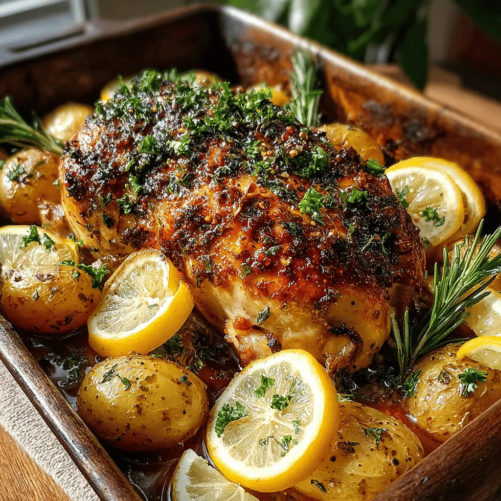 There’s something undeniably inviting about the aroma of herb roasted chicken wafting through your home. This dish stands as a quintessential comfort meal, a staple that graces both family gatherings and cozy weeknight dinners. Its appeal lies not only in its simplicity but also in the heartwarming flavors that arise from the combination of juicy roasted chicken and tender baby potatoes, all enhanced by the freshness of aromatic herbs. Herb roasted chicken is a beloved favorite among home cooks, offering a deliciously satisfying experience that brings everyone to the table.