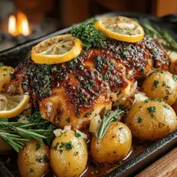 Herb Roasted Chicken with Baby Potatoes