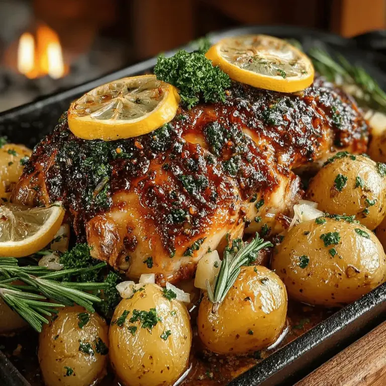 There’s something undeniably inviting about the aroma of herb roasted chicken wafting through your home. This dish stands as a quintessential comfort meal, a staple that graces both family gatherings and cozy weeknight dinners. Its appeal lies not only in its simplicity but also in the heartwarming flavors that arise from the combination of juicy roasted chicken and tender baby potatoes, all enhanced by the freshness of aromatic herbs. Herb roasted chicken is a beloved favorite among home cooks, offering a deliciously satisfying experience that brings everyone to the table.