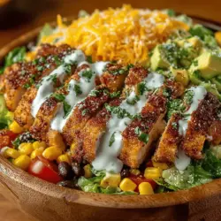 Southwest Chicken Salad Bowls