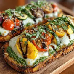 Grilled Veggie and Pesto Flatbread Recipe